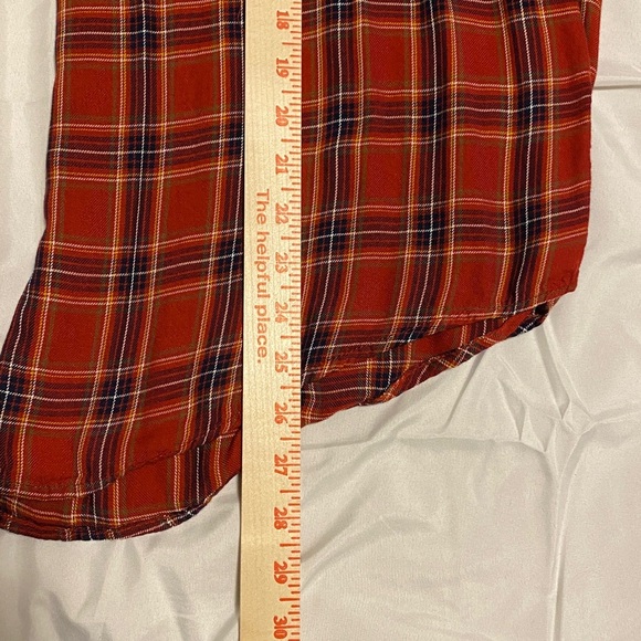 Terra & Sky Red Plaid Button-Down Shirt – Size 0X (14W) - Picture 8 of 8